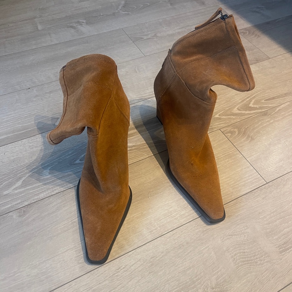 Zara Brown Suede Women's Boots size 39